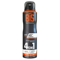 Desodorante Masculino Herbíssimo Bis dark silver, aerosol, 150mL