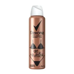 Desodorante Antitranspirante Feminino Rexona Anitta vai malandra, aerosol, 150mL
