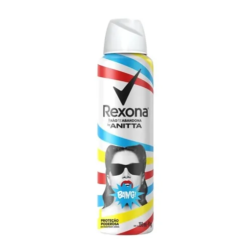 Desodorante Antitranspirante Feminino Rexona Anitta bang, aerosol, 150mL