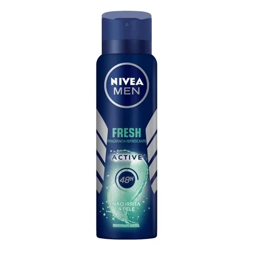 Desodorante Masculino Nivea For Men Fresh Active aerosol, 150mL