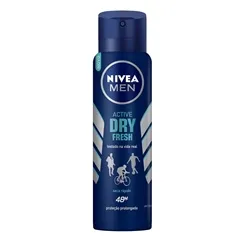 Desodorante Masculino Nivea Men Active Dry Fresh aerosol, 150mL