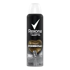 Desodorante Antitranspirante Feminino Rexona Anitta show das poderosas, aerosol, 150mL