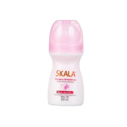 Desodorante Skala rosas e amêndoas roll-on, 60mL