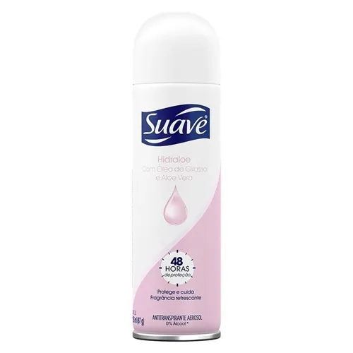 Desodorante Feminino Suave hidraloe, aerosol, 150mL
