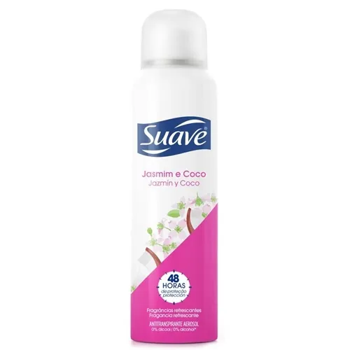 Desodorante Feminino Suave jasmim e coco, aerosol, 150mL