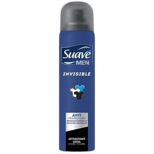 Desodorante Masculino Suave Invisible invisible, aerosol, 150mL