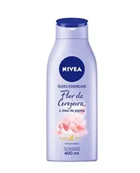 Hidratante Corporal Nivea Óleos Essenciais flor de cerejeira e óleo de jojoba, 400mL