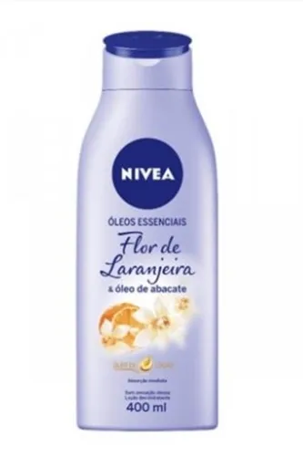 Hidratante Corporal Nivea Óleos Essenciais flor de laranjeira e óleo de abacate, 400mL