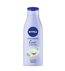 Hidratante Corporal Nivea Óleos Essenciais coco, 200mL