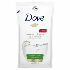 Sabonete Dove Detox Água Micelar refil, líquido, 200mL