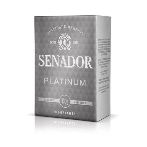 Sabonete Senador Platinum barra, 130g