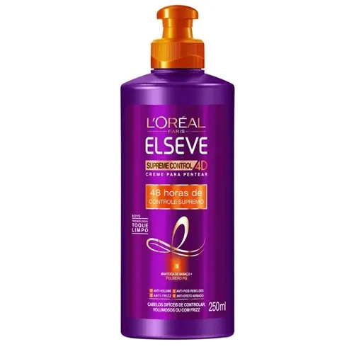 Creme de Pentear Elseve Supreme Control 4D com 250mL