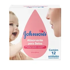 Absorvente Para Seios Johnson's 's com 12 Unidades