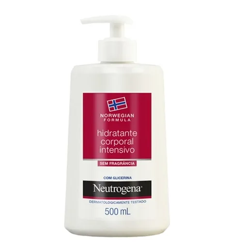 Hidratante Corporal Neutrogena Norwegian Intensivo sem fragrância, 500mL