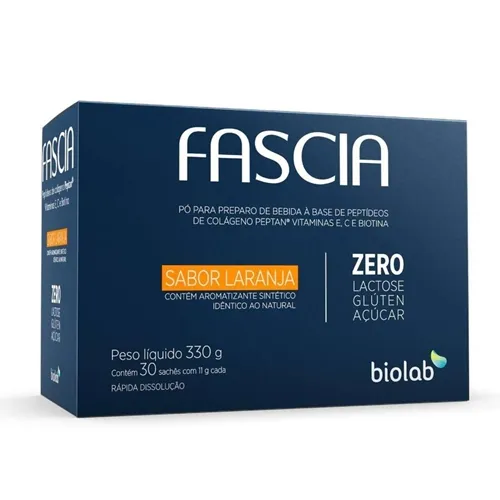 Fascia Caixa com 30 Sachês de 11g de pó para solução oral, laranja