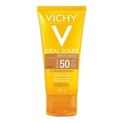 Protetor Solar Vichy Idéal Soleil Efeito Base FPS 50, média, 40g