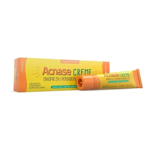 Acnase Creme 50mg + 20mg/g, creme dermatológico, bisnaga com 25g