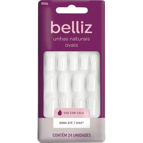 Unhas Belliz oval, 24 unidades
