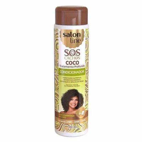 Condicionador S.O.S Cachos Coco Salon Line 300mL