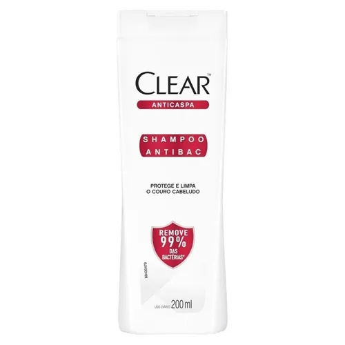 Shampoo Anticaspa Clear Detox Pró-crescimento 2 em 1 200mL