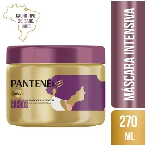 Máscara de Tratamento Intensiva Pantene Pro-V Unidas Pelos Cachos 270mL
