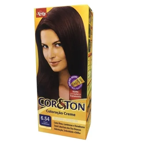 Tintura Cor & Ton nº 6.54 acaju acobreado