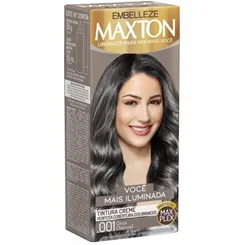 Tintura Maxton nº 001 cinza charcoal