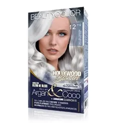 Tintura Beauty Color Hollywood Blondes nº 12.112 louro ultra claríssimo especial extra cinza