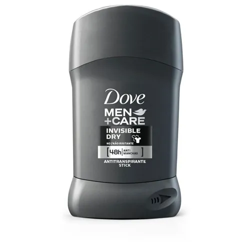 Desodorante Dove em Barra Invisible Dry Men+Care 50g