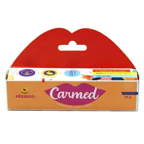 Hidratante Labial Carmed Pêssego 10g