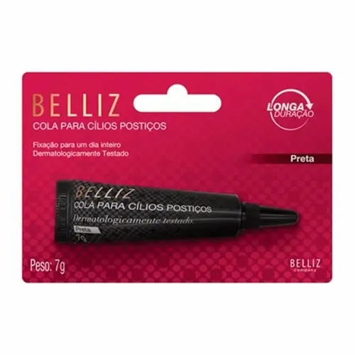 Cola de Cílios Postiços Belliz Preto, 7g