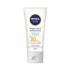 Protetor Solar Nivea Sun Toque Seco Antissinais FPS 30, 50mL