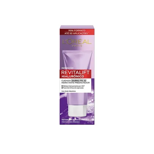 Creme Facial Anti-idade L'Oréal Paris Revitalift Hialurônico Diurno FPS 20, 25g