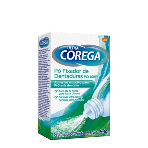 Pó Fixador de Dentadura Corega Ultra 50g