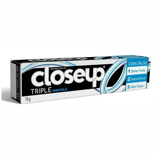 Creme Dental Closeup Triple hortelã, 70g, 1 unidade