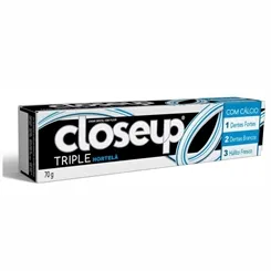 Creme Dental Closeup Triple hortelã, 70g, 1 unidade