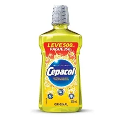 Solução Bucal Cepacol tradicional, leve 500mL pague 350mL
