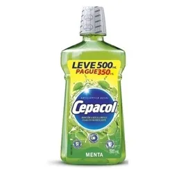 Solução Bucal Cepacol menta, leve 500mL pague 350mL
