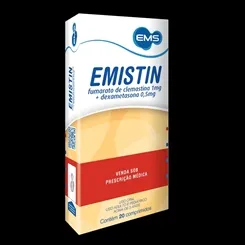 Emistin Comprimido 1mg + 0,5mg, caixa com 20 comprimidos