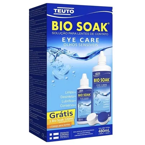 Solução para Lentes de Contato Bio Soak 360mL + Grátis 120mL