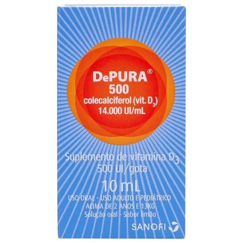 Depura Solução Oral 14000UI/mL, caixa com 1 frasco gotejador com 10mL de solução de uso oral