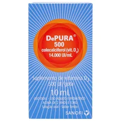 Depura Solução Oral 14000UI/mL, caixa com 1 frasco gotejador com 10mL de solução de uso oral