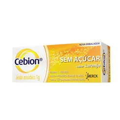 Cebion Comprimido 1g, caixa com 10 comprimidos efervescentes, sem açúcar