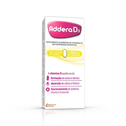 ADDERA CPR RD3 3X10 1000IU x 30 - MANTECORP FARMASA