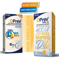 Dprev Todo Dia Gotas 400UI/10mL, frasco gotejador com 10mL solução de uso oral