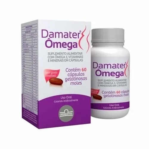 Damater Ômega frasco com 60 cápsulas