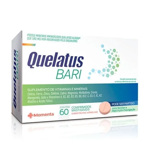 Quelatus Bari caixa com 60 comprimidos
