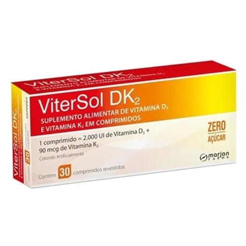 ViterSol DK2 caixa com 30 comprimidos