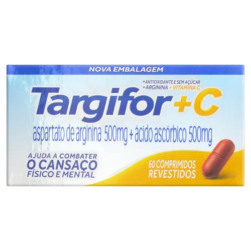 Targifor C 500 + 500mg, caixa com 60 comprimidos revestidos