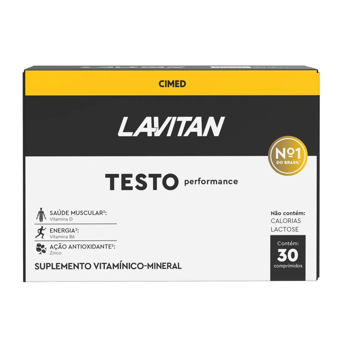 Lavitan Testo Performance Cimed 30 Comprimidos - Lavitan Testo
